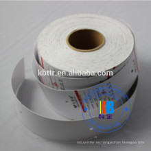 Etiquetas de plástico de encargo de la etiqueta de la cartulina de la ropa de la impresión del papel en blanco blanco de encargo
